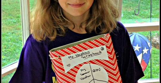 Make a Cereal Box Scrapbook of Your Summer Vacation! #SCJgreenerchoices