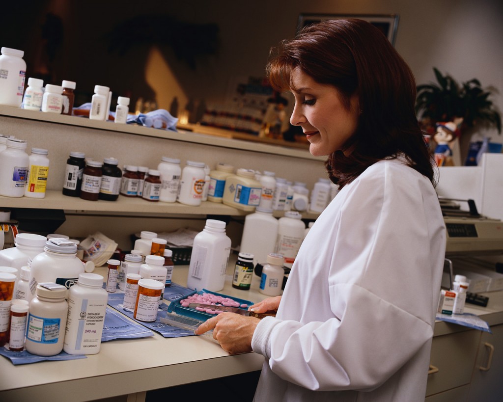 Pharmacist Filling a Prescription
