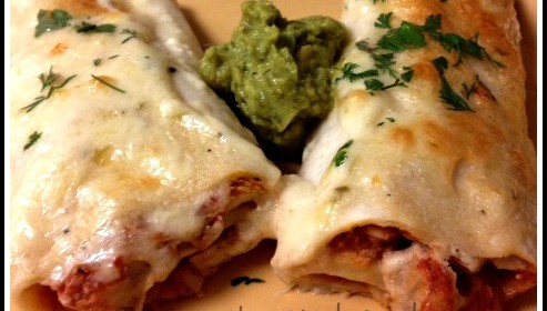 Turkey Recipes: Creamy Turkey Enchiladas and a Wholly Guacamole/Cabot #Giveaway #tacotues