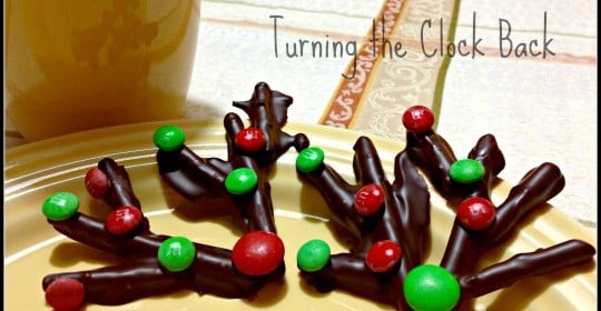 Making Reindeer Antlers with Dove Chocolates