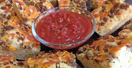 Super Bowl Snacks:  Spicy Sausage, Herb, and Cheese Snack Bread with Fleischmann’s Yeast