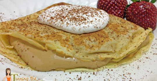Dessert Crepes Recipe with Cappuccino Filling