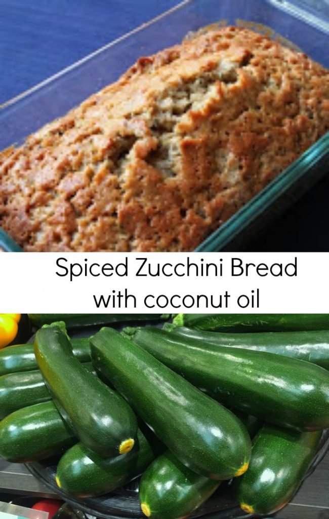 Spiced Zucchini Bread Recipe with Coconut Oil