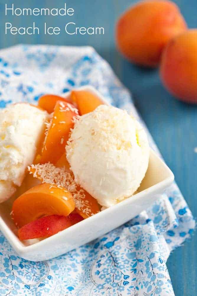 Easy Peach Icecream Recipe