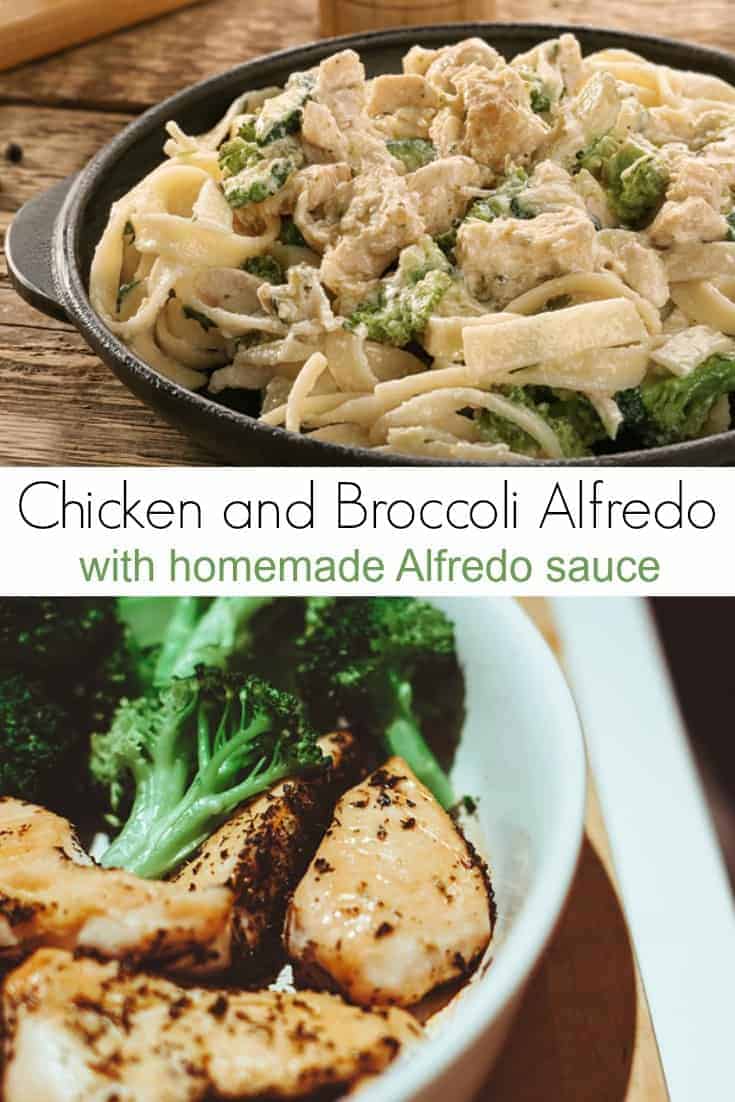 Chicken and Broccoli Alfredo Recipe with Homemade Alfredo Sauce