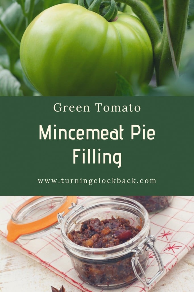 Green Tomato on Vine and Mincemeat Pie Filling Recipe in Containers