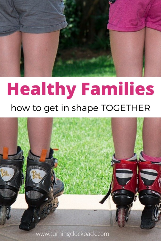 Mother and daughter roller blading together in shorts