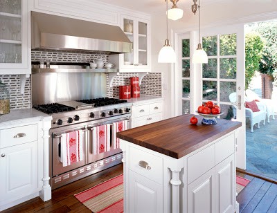 bright modern kitchen with island