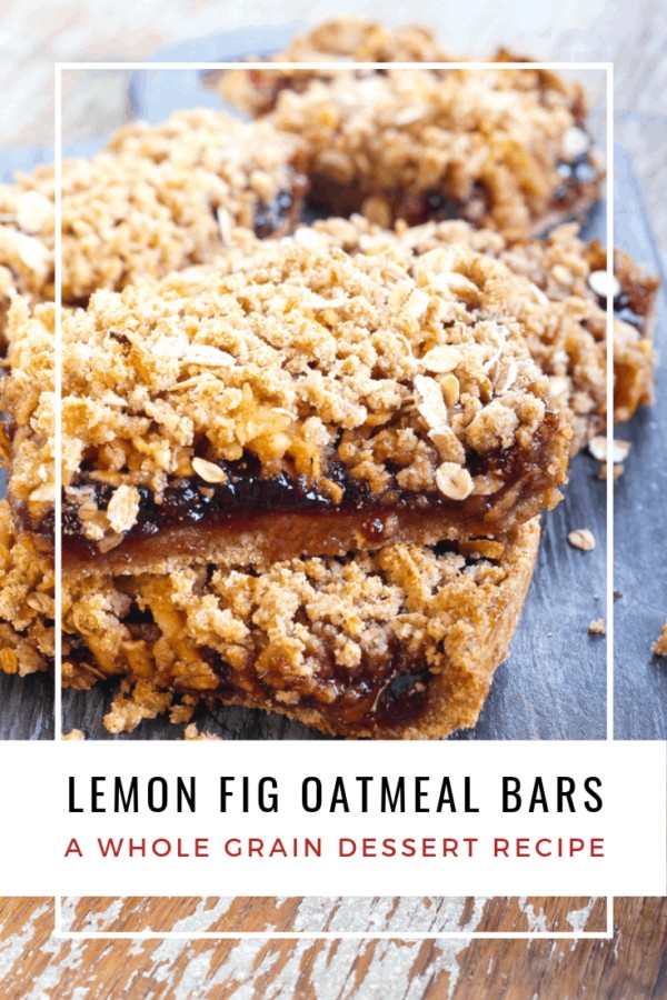 Whole Grain Lemon Fig Bars Turning the Clock Back