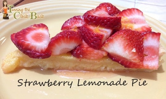 strawberry lemonade pie summer dessert recipe