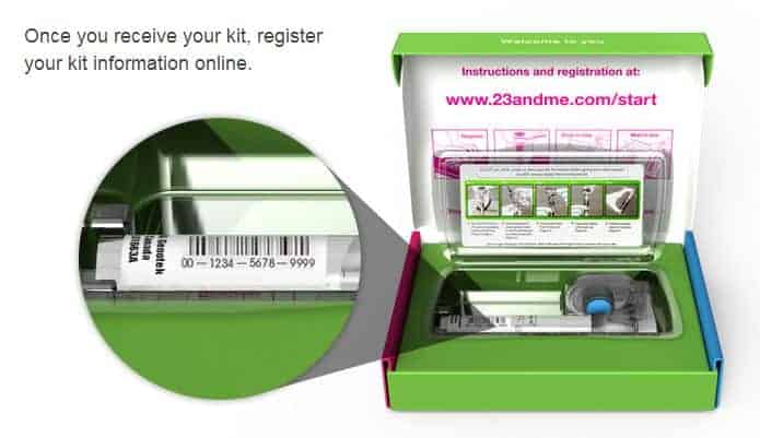 genetic testing from 23andMe