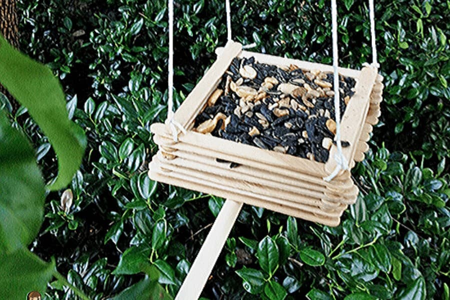 Easy DIY Wooden Bird Feeder Turning the Clock Back