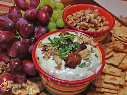 easy appetizer recipe blue cheese and bacon dip