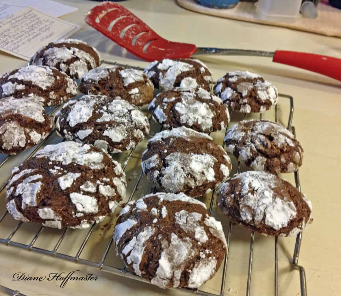 Easy Chocolate Crinkles Christmas Cookie Recipe Turning the Clock Back