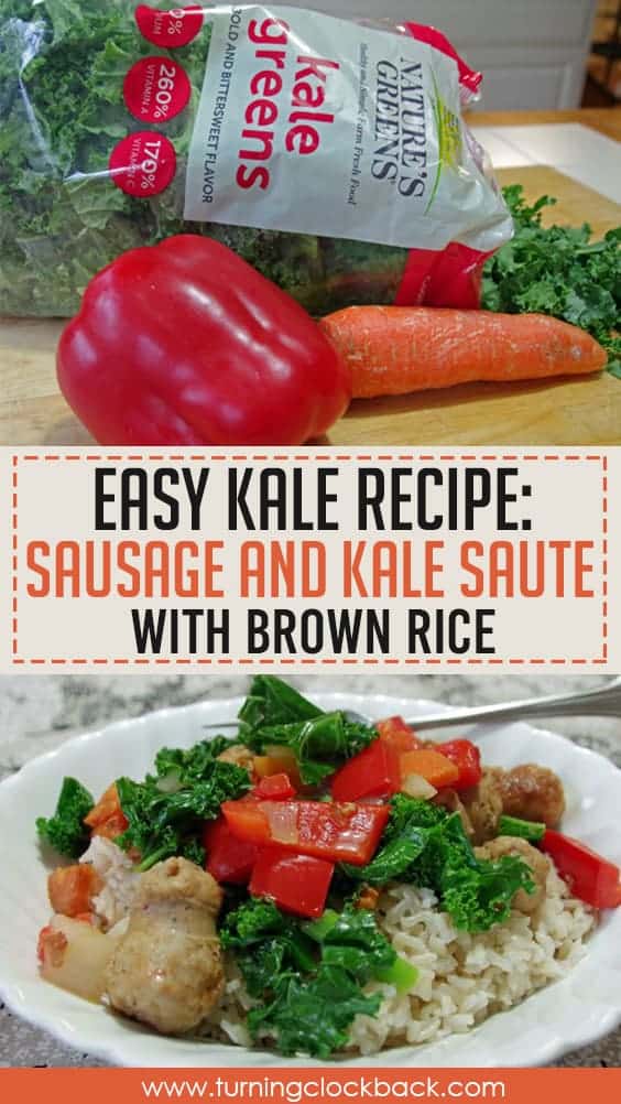 Easy Kale Recipe Sausage and Kale Saute with Brown Rice