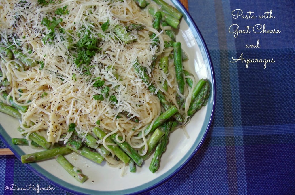 Pasta with Goat Cheese and Asparagus Recipe