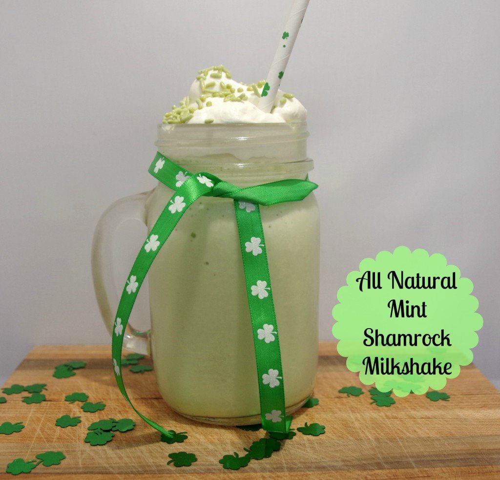 All Natural Mint Shamrock Milkshake