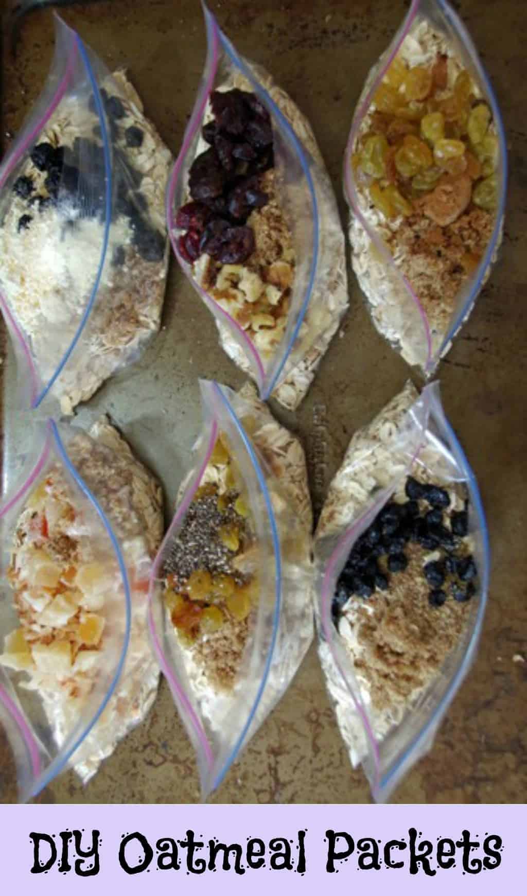 Using Ziploc Bags for DIY Oatmeal Packets Turning the Clock Back