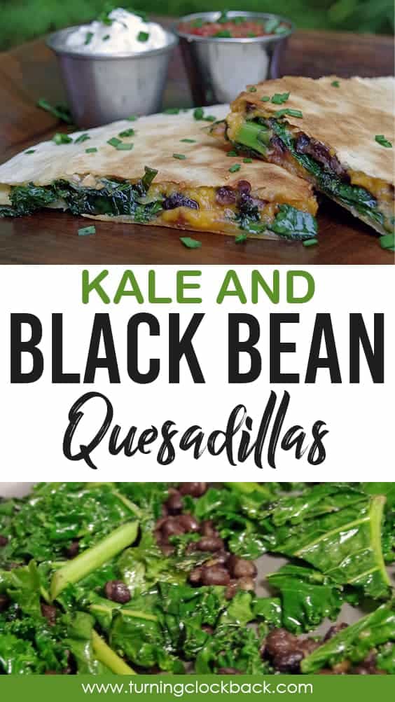 Kale and Black Bean Quesadillas