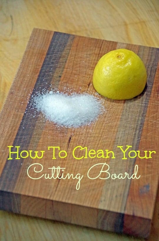 How to Clean Your Cutting Board 