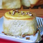 Banana Bread Cinnamon Rolls with Pumpkin Cream Cheese Frosting