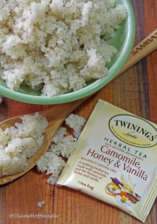  Chamomile, Honey and Vanilla Sugar Scruband a Twinings Tea for every moment!