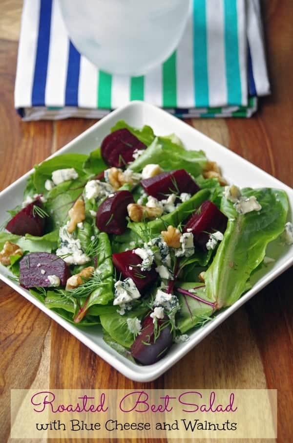 Roasted Beet Salad with Blue Cheese and Walnuts 2