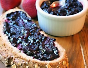homemade jam on bread