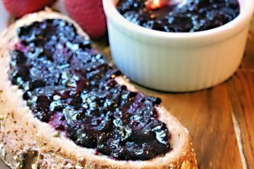 homemade jam on bread