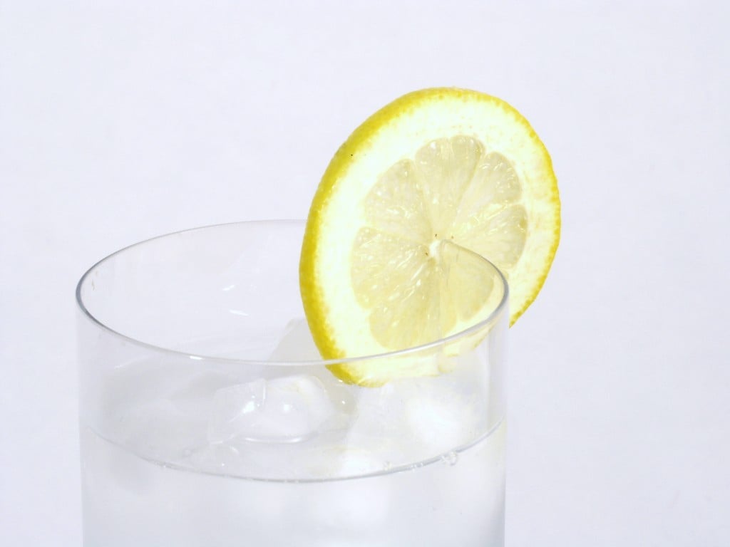 Glass of water with Lemon