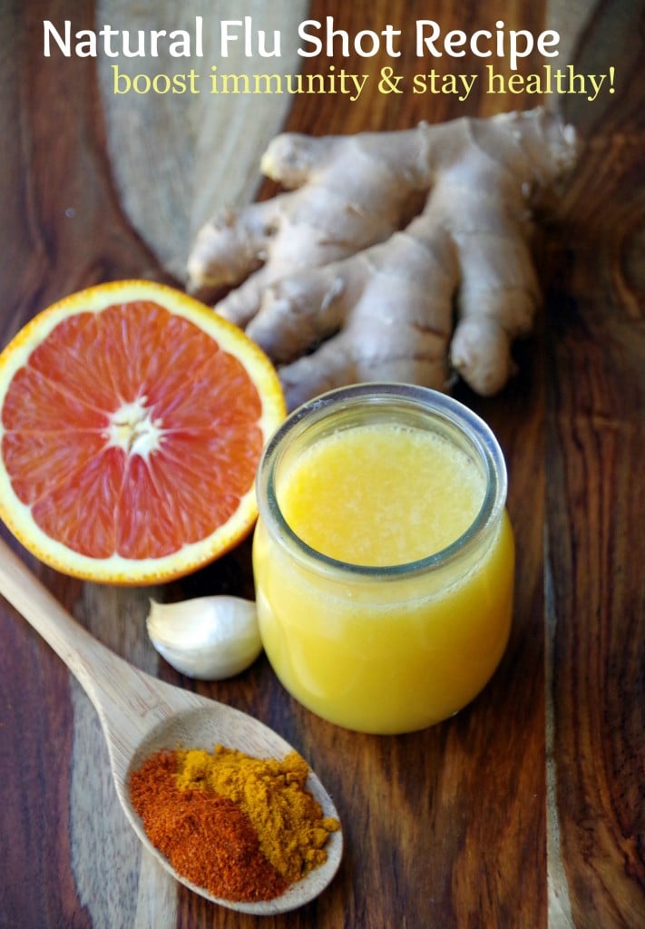 Easy Natural Flu Shot Recipe helps you boost immunity and stay healthier!