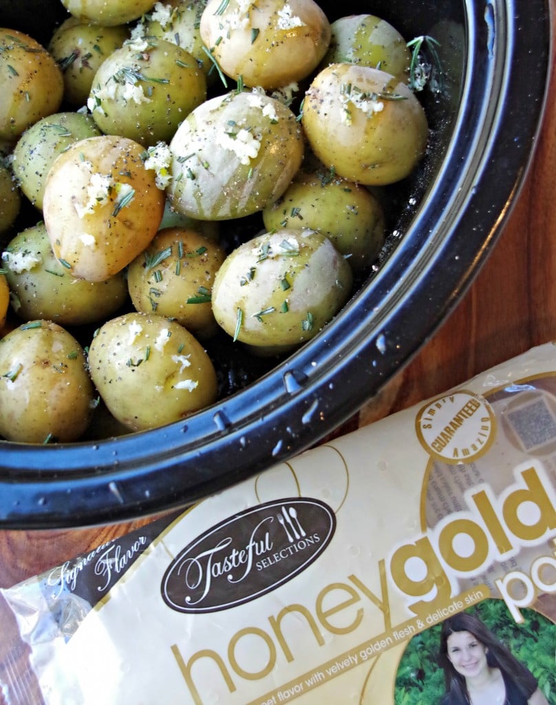 Golden Crock Pot Mashed Potatoes Recipe with Tasteful Selections Potatoes