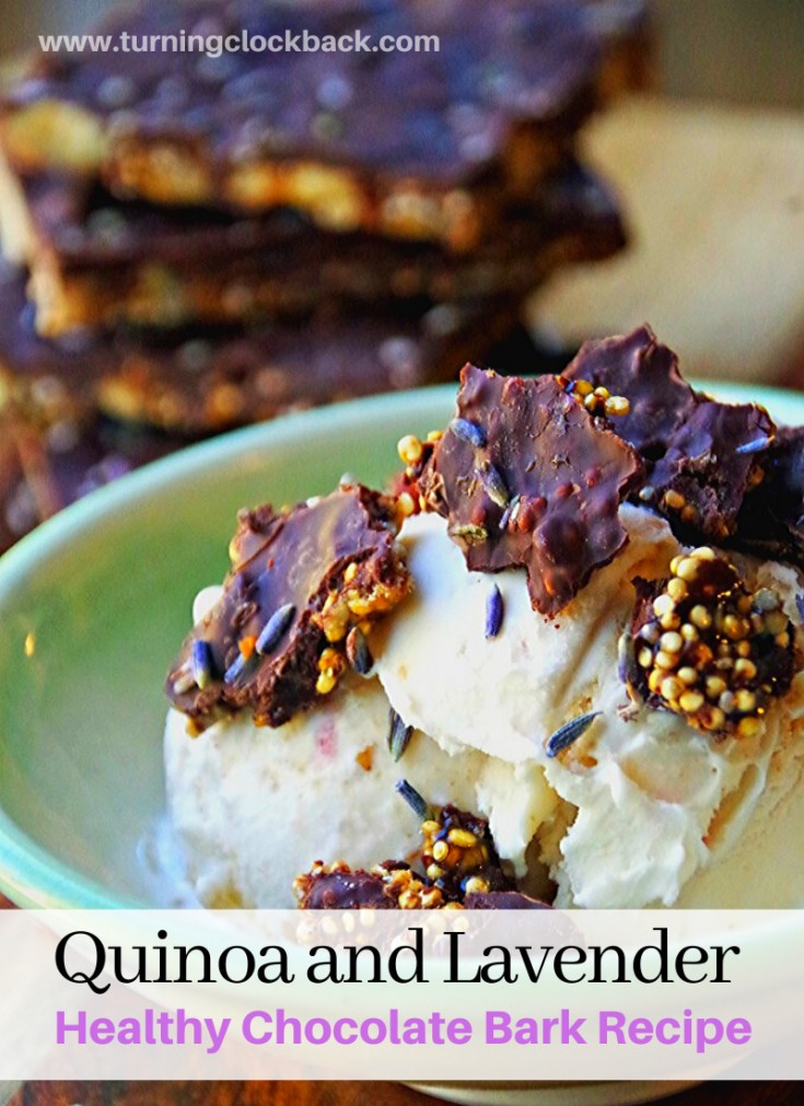 Quinoa and Lavender Healthy Chocolate Bark Recipe