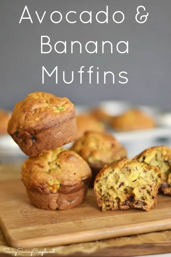 Avocado Banana Muffins and What to Do with Over Ripe Avocados