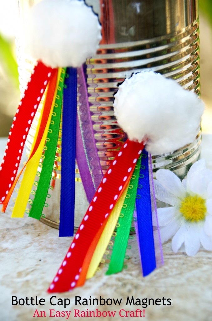This Easy Rainbow Craft is the perfect upcycled craft for spring or summer!