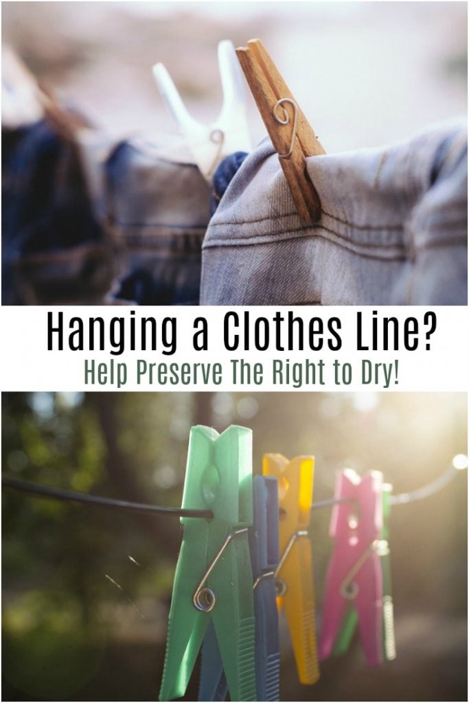 Hanging a Clothes Line? Help Preserve The Right to Dry!