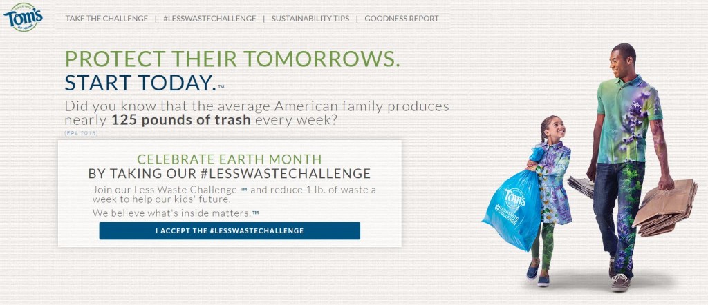 Toms of Maine Less Waste Challenge
