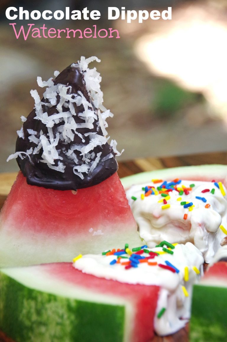 Easy Dessert Recipe Chocolate Dipped Watermelon Recipe