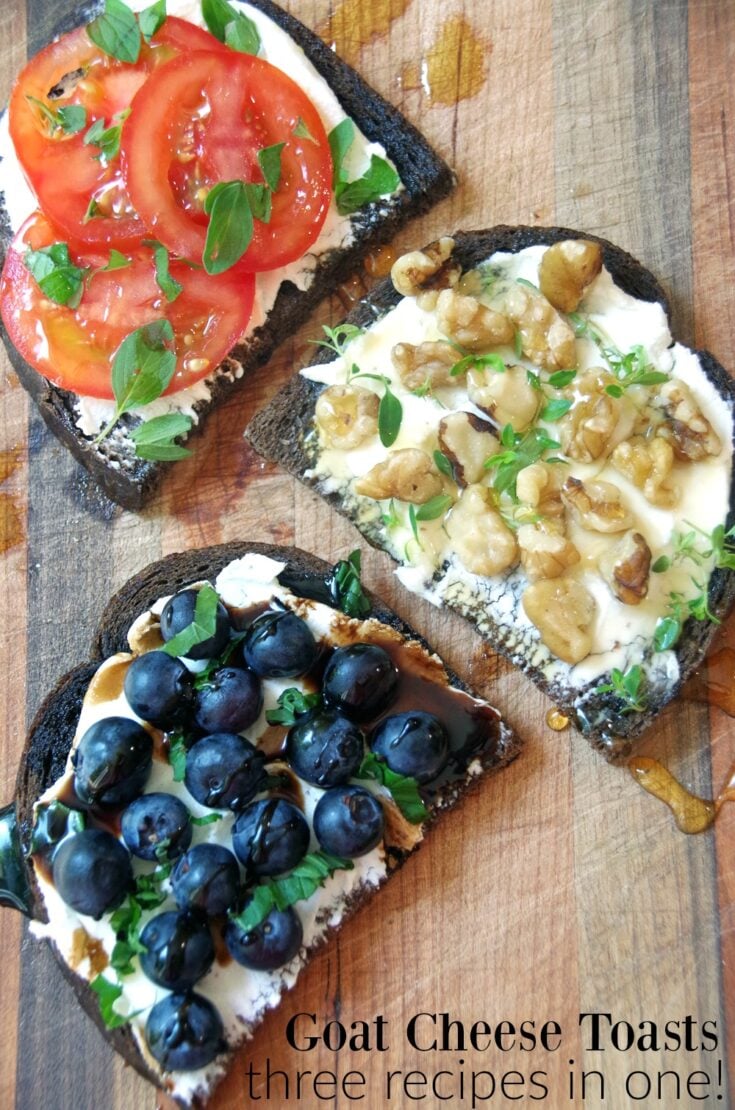 Goat Cheese Toasts Make an Easy Appetizer Recipe