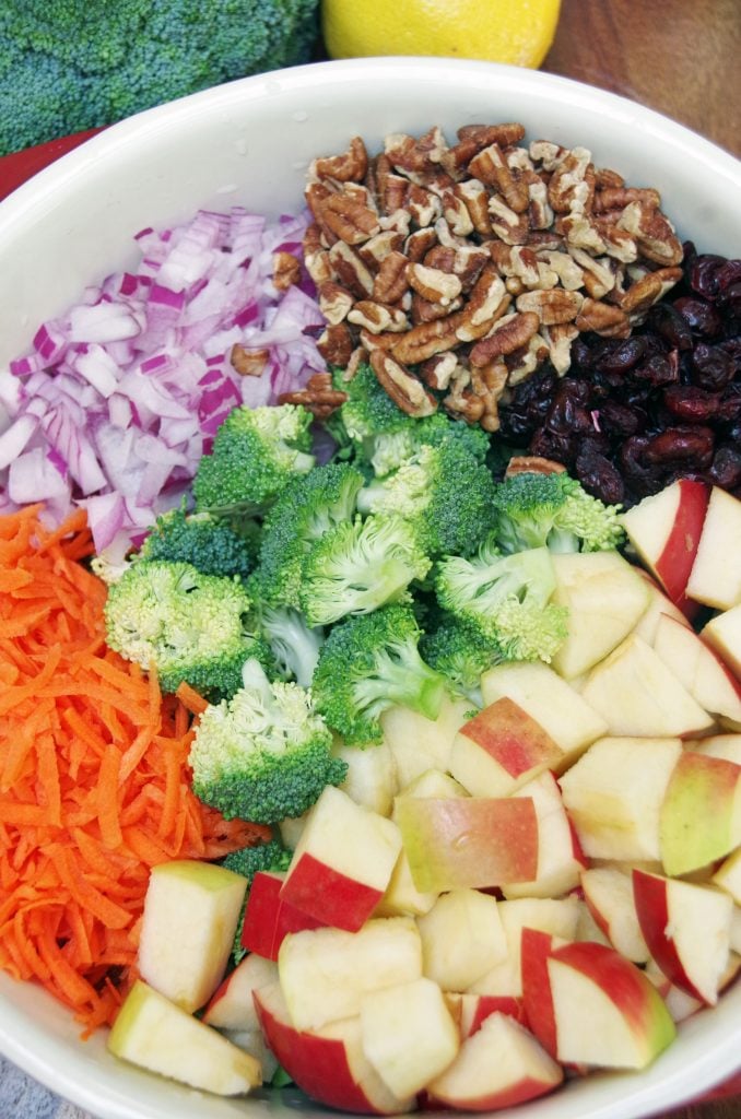 Healthy Broccoli Salad Recipe with Apples