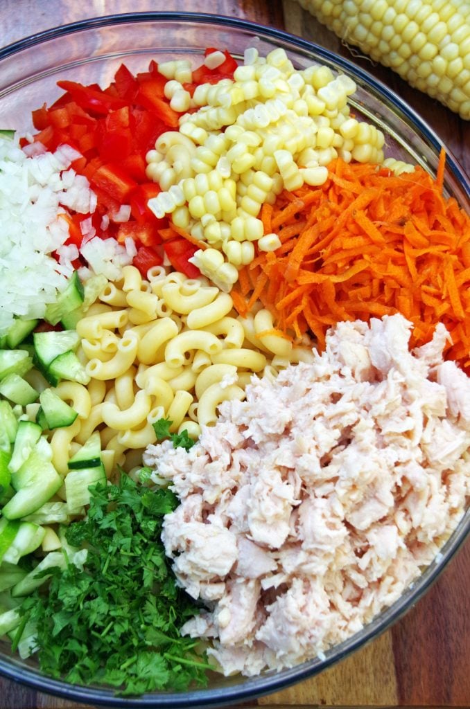 Cold Chicken Pasta Salad Recipe - Turning the Clock Back