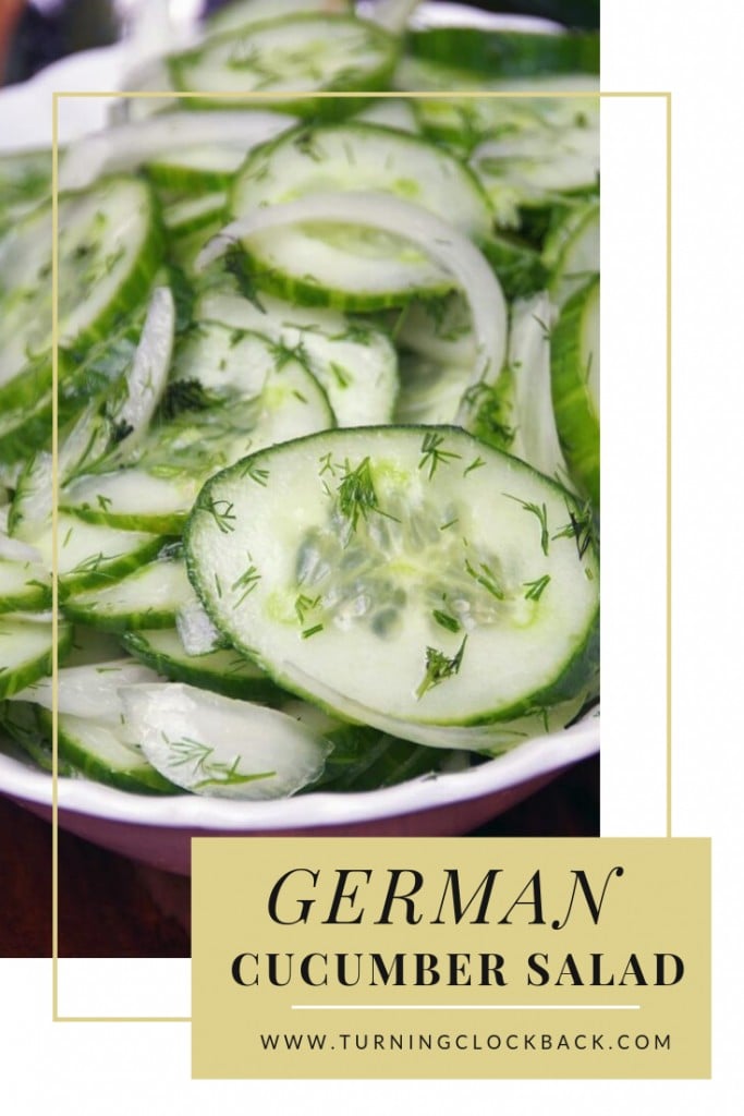 German cucumber salad is a low carb, healthy side dish that takes only a few minutes to make