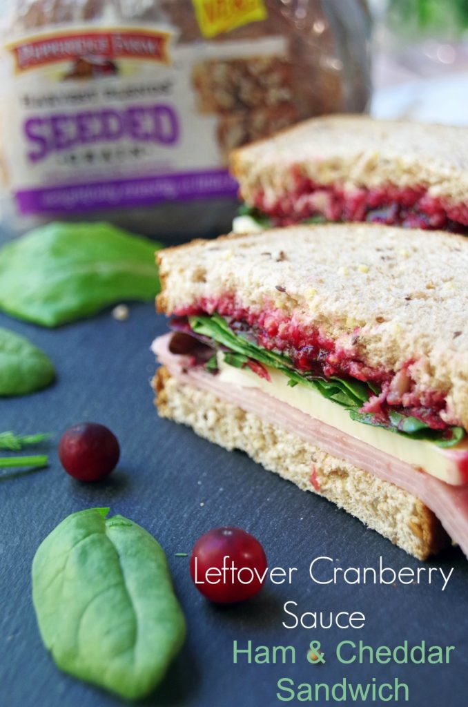 Use Cranberry Sauce Leftovers in This Easy Sandwich Recipe! A delicious ham sandwich recipe the uses up a few of those holiday leftovers!