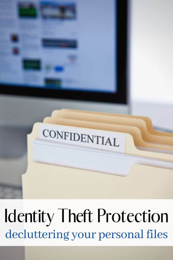 Identity theft protection and decluttering your home office