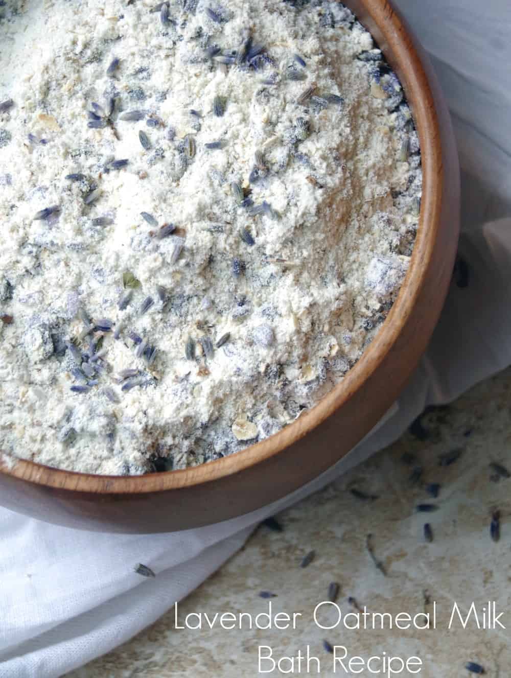 Lavender DIY Oatmeal Milk Bath Recipe Turning the Clock Back