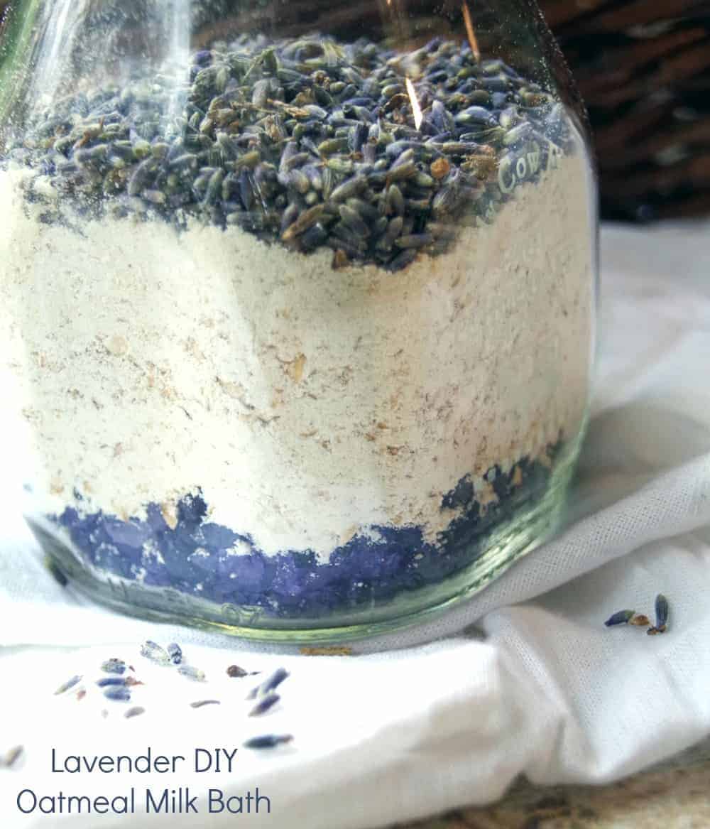 Easy Lavender DIY Oatmeal Milk Bath Recipe