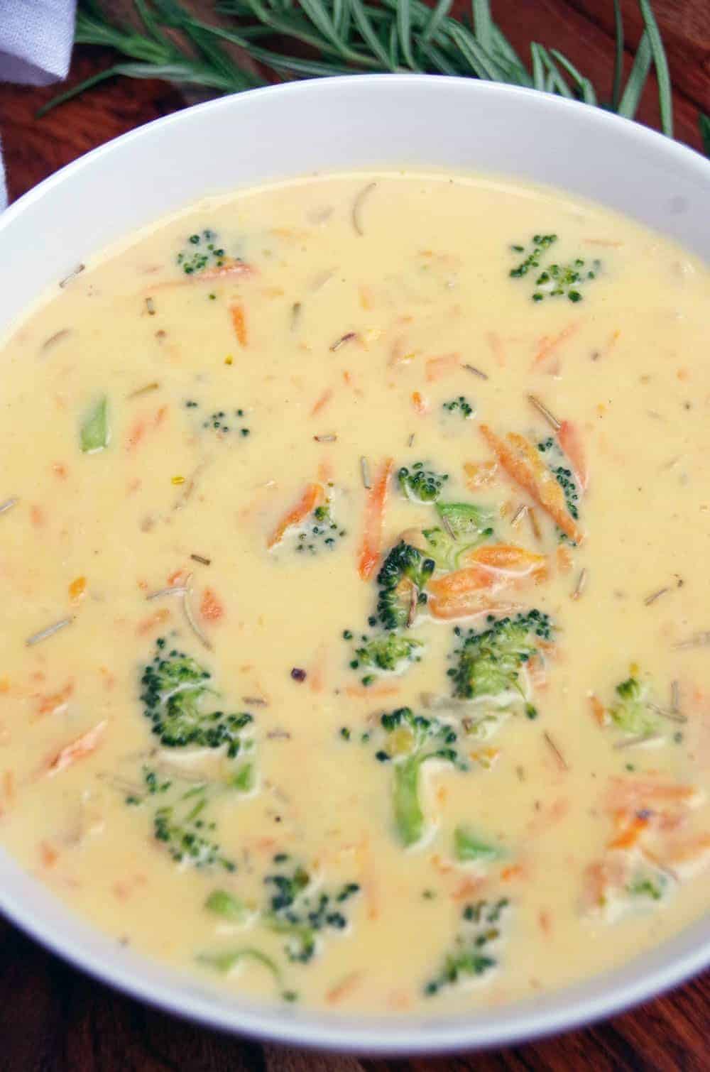 Fresh Broccoli Cheese Soup Recipe Turning the Clock Back