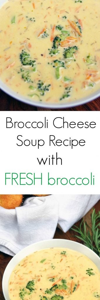 Easy Fresh Broccoli Cheese Soup Recipe 