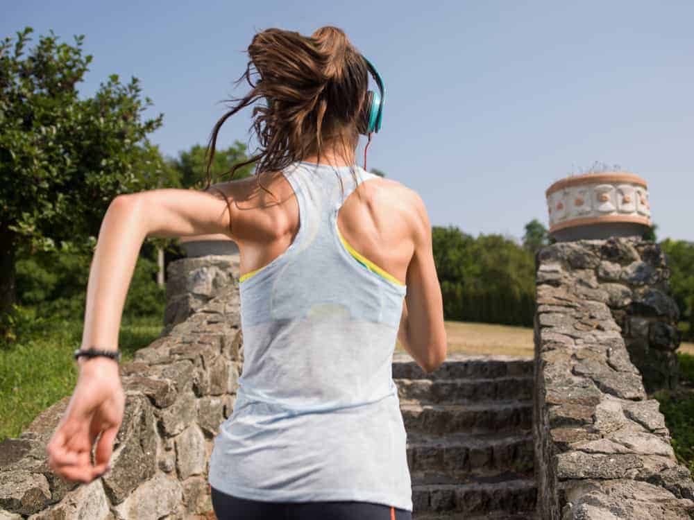 Woman exercising to boost immune system