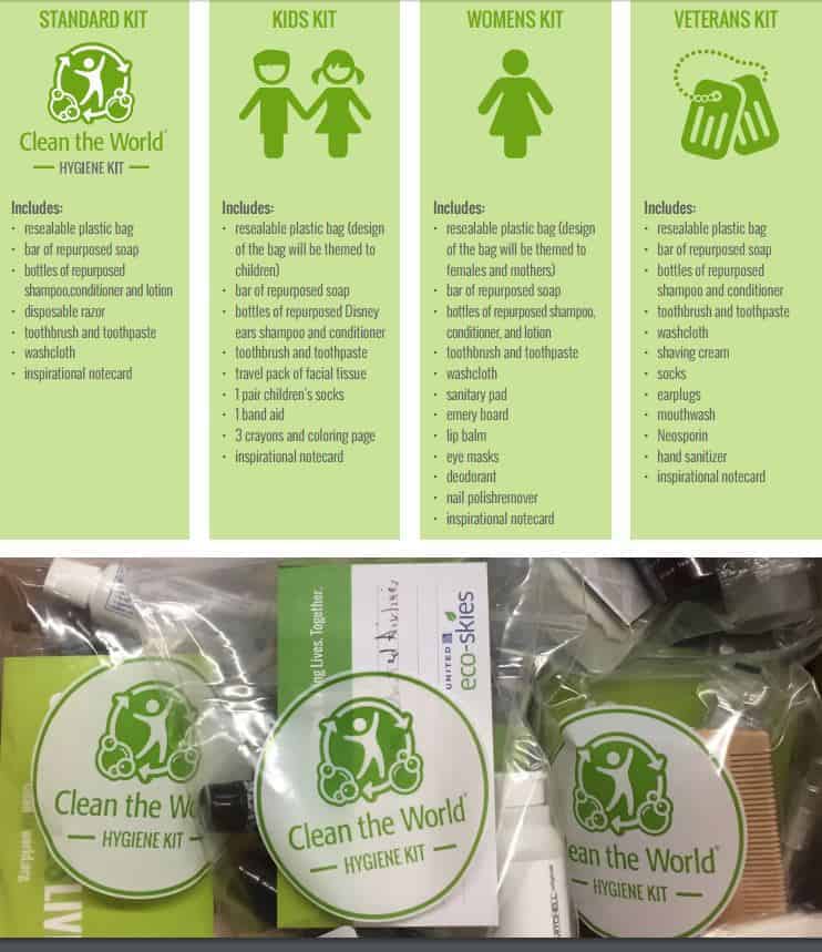 clean the world graphic about recycling soap bar pieces from hotels